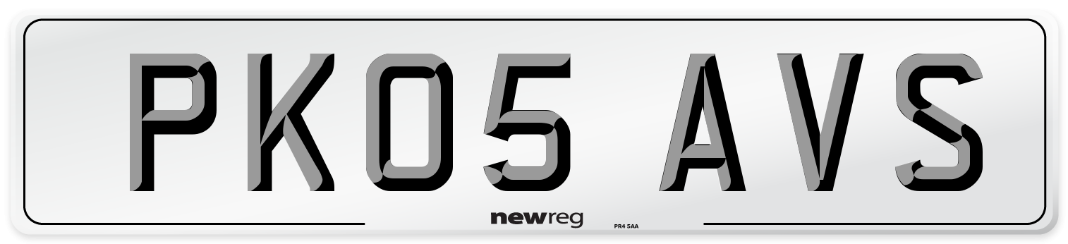 PK05 AVS Number Plate from New Reg